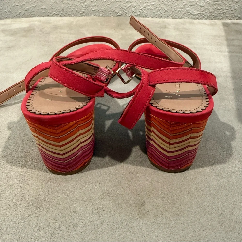 Anthropologie Tia‎ Heeled Sandals Size 8